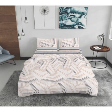 Lenjerie de pat ranforce Clasy King size, Model 15604 - imagine 2