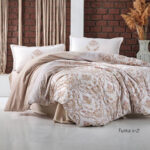 Lenjerie de pat ranforce Clasy King size, Model 1858