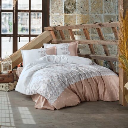 Lenjerie de pat ranforce Clasy King size, Model 6880