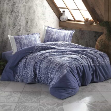 Lenjerie de pat ranforce Clasy King size, Model 6893