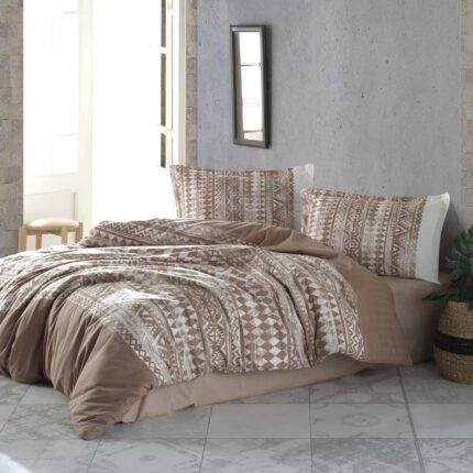 Lenjerie de pat ranforce Clasy King size, Model 6894