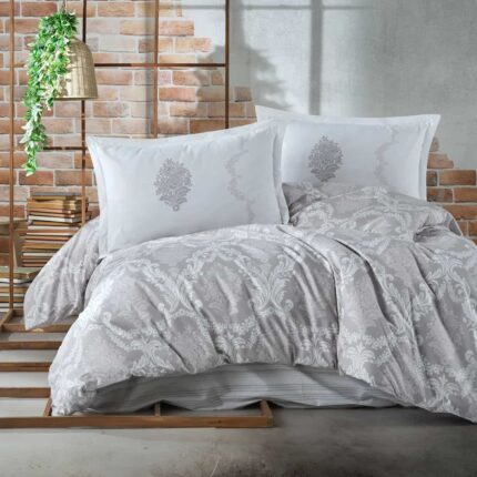 Lenjerie de pat ranforce Clasy King size, Model 6910