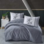 Lenjerie de pat ranforce Clasy King size, Model 6914