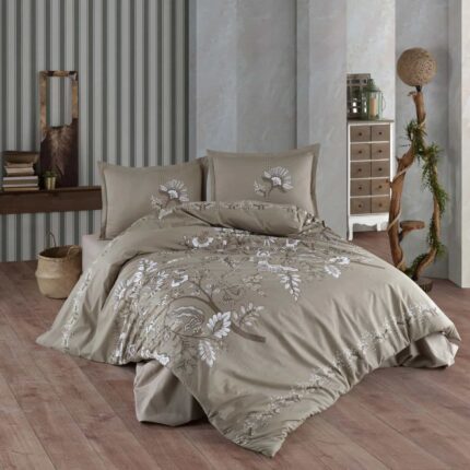 Lenjerie de pat ranforce Clasy King size, Model 6917
