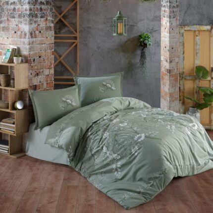 Lenjerie de pat ranforce Clasy King size, Model 6918