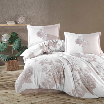 Lenjerie de pat ranforce Clasy King size, Model 6945