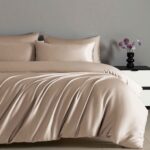 Lenjerie de pat Satin Clasy cu elastic – 4 piese, Model 14944