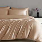 Lenjerie de pat Satin Clasy cu elastic – 4 piese, Model 17083