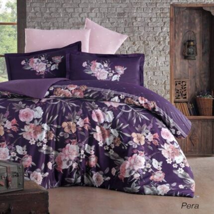 Lenjerie de pat satin Clasy King size, Model 1863