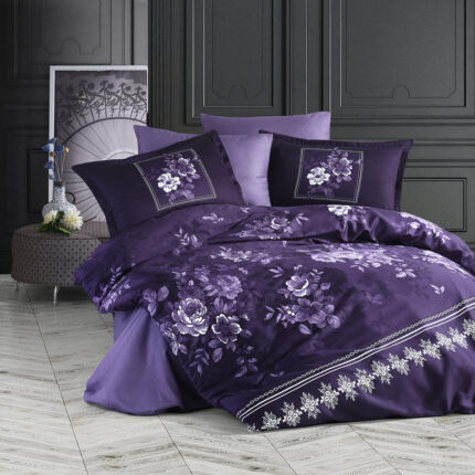 Lenjerie de pat satin Clasy King size, Model 1893