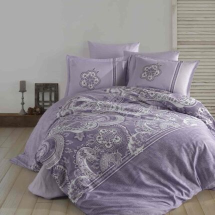 Lenjerie de pat satin Clasy King size, Model 6849