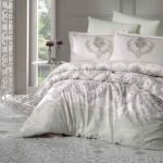 Lenjerie de pat satin Clasy King size, Model 6853