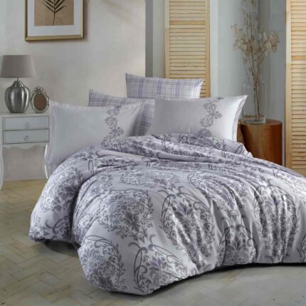 Lenjerie de pat satin Clasy King size, Model 6854