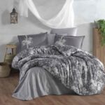 Lenjerie de pat satin Clasy King size, Model 6857