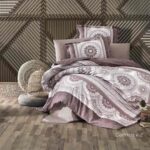 Lenjerie de pat satin Clasy King size, Model 6868