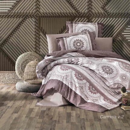 Lenjerie de pat satin Clasy King size, Model 6868
