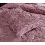 Set lenjerie de pat bumbac Jacquard + Pilota Jacquard + Perna – 7 piese, Model 10993
