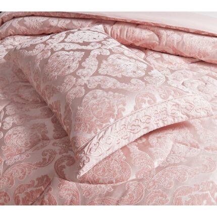Set lenjerie de pat bumbac Jacquard + Pilota Jacquard + Perna – 7 piese, Model 10994