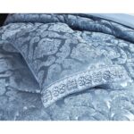 Set lenjerie de pat bumbac Jacquard + Pilota Jacquard + Perna – 7 piese, Model 10995